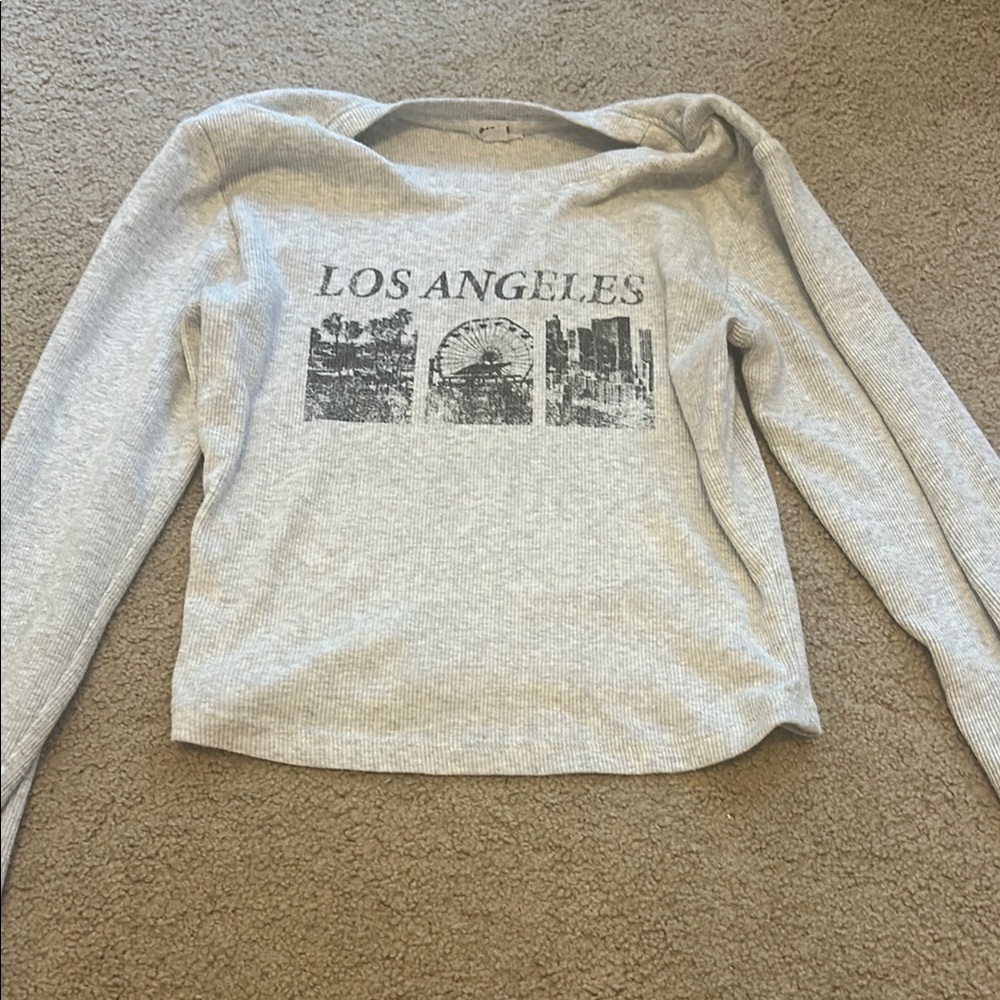 Garage Gray Los Angeles Graphic Women's Top